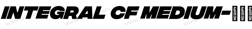 Integral CF Medium字体转换
